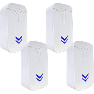 FOGSHIELD Lot De 4 Répulsifs À Ultrasons Électroniques Contre Les Moustiques, Les Insectes, La Lutte Contre Les Rats, Pour L'Intérieur, Anti , Mouches, Souris, Araignées 10x5.8x4.5cm - Publicité FOGSHIELD Lot De 4 Répulsifs À Ultrasons Électroniques Contre Les Moustiques, Les Insectes, La Lutte Contre Les Rats, Pour L'Intérieur, Anti , Mouches, Souris, Araignées 10x5.8x4.5cm - Publicité