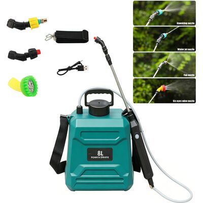 BEXTSRACK Pulvérisateur Électrique 8 L Portable – Haute Pression, Pour Jardin, Agriculture, Pesticides Et Arrosage Des Plantes - Publicité BEXTSRACK Pulvérisateur Électrique 8 L Portable – Haute Pression, Pour Jardin, Agriculture, Pesticides Et Arrosage Des Plantes - Publicité