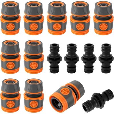 Scotch Raccords De Tuyau Arrosage 15 Pièces Connecteur Rapide 1/2 Pouce Embouts Et Accessoires Pour Jardin - Publicité Scotch Raccords De Tuyau Arrosage 15 Pièces Connecteur Rapide 1/2 Pouce Embouts Et Accessoires Pour Jardin - Publicité