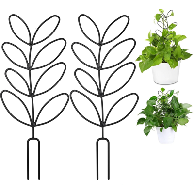 Generic 2pcs Tuteurs Pour Plantes D'Intérieur - Design Feuille - Support En Plastique - Support Pour Plantes Grimpantes - Balcon - Plantes En Pot - Publicité Generic 2pcs Tuteurs Pour Plantes D'Intérieur - Design Feuille - Support En Plastique - Support Pour Plantes Grimpantes - Balcon - Plantes En Pot - Publicité
