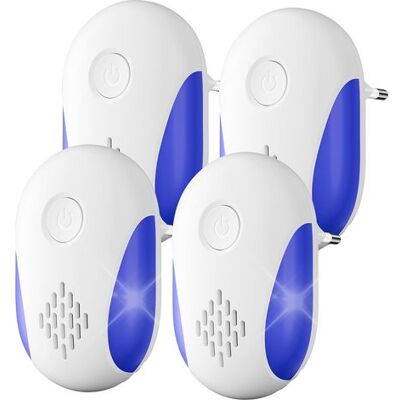 ABYSSE Répulsif Ultrason Souris Et Rats 4 Pack,puissant Ultrasonique Contre Les Nuisibles For Anti Mouse Rats Rongeurs Araignée And Other Pests Efectively(blanc) - Publicité ABYSSE Répulsif Ultrason Souris Et Rats 4 Pack,puissant Ultrasonique Contre Les Nuisibles For Anti Mouse Rats Rongeurs Araignée And Other Pests Efectively(blanc) - Publicité