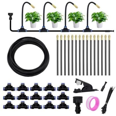 Scotch Système D'Irrigation Automatique De Jardin, Système D'Irrigation De Jardin À 360°, Kit D'Irrigation Par Brumisation Avec Buse Réglable, Système D'Irrigation Pour Jardin, Cour, Pelouse - Publicité Scotch Système D'Irrigation Automatique De Jardin, Système D'Irrigation De Jardin À 360°, Kit D'Irrigation Par Brumisation Avec Buse Réglable, Système D'Irrigation Pour Jardin, Cour, Pelouse - Publicité