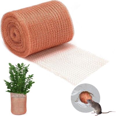 Vision Maille En Cuivre, Barrière Anti-limaces Et Escargots (12,7 Cm X 9 M), Maille Flexible Anti-rongeurs — Pour La Protection Des Plantes Et Le Colmatage De Trous - Publicité Vision Maille En Cuivre, Barrière Anti-limaces Et Escargots (12,7 Cm X 9 M), Maille Flexible Anti-rongeurs — Pour La Protection Des Plantes Et Le Colmatage De Trous - Publicité