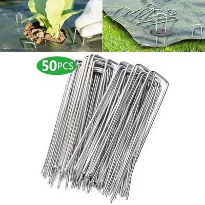 OEM Couvrant Les Piquets De Fixation En Tissu, 50 Piquets De Jardin En Forme De U Pour Bâches De Mauvaises Herbes, Camping À Clous, Clôtures De Jardin, 200 Mm De Long, 40 Mm De Large, 2,5 Mm De Diamètre-c - Publicité OEM Couvrant Les Piquets De Fixation En Tissu, 50 Piquets De Jardin En Forme De U Pour Bâches De Mauvaises Herbes, Camping À Clous, Clôtures De Jardin, 200 Mm De Long, 40 Mm De Large, 2,5 Mm De Diamètre-c - Publicité