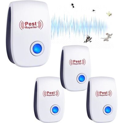 OEM Ultrason Anti Moustique, 4 Pack Répulsifs À Ultrasons, Intérieur Répulsif Électronique & Répulsif Moustique Ultrason Anti Pour Insectes, Moustiques, Fourmis, Rats, Araignées - Publicité OEM Ultrason Anti Moustique, 4 Pack Répulsifs À Ultrasons, Intérieur Répulsif Électronique & Répulsif Moustique Ultrason Anti Pour Insectes, Moustiques, Fourmis, Rats, Araignées - Publicité
