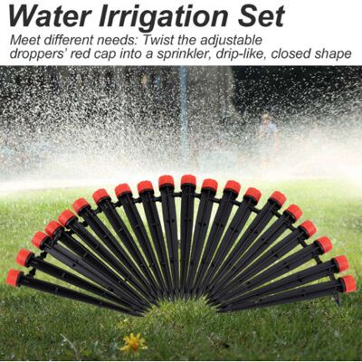 ABYSSE Système D'Irrigation De Jardin, Kit D'Irrigation Goutte À Goutte De 25 M, Kit De Buses D'Irrigation Goutte À Goutte Pour Plantes (norme Européenne 4 Points) - Publicité ABYSSE Système D'Irrigation De Jardin, Kit D'Irrigation Goutte À Goutte De 25 M, Kit De Buses D'Irrigation Goutte À Goutte Pour Plantes (norme Européenne 4 Points) - Publicité