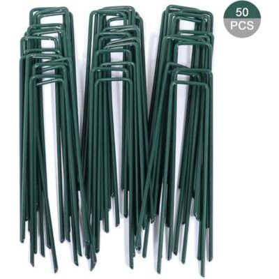URSUS Paillage Pour Plante,50pcs Piquets De Fixation Pour Jardin, Pelouse Agrafes En Forme De U Pour Bâche Anti-mauvaises Herbes, Galvanisés À Chaud (150 Mm De Hauteur) - Publicité URSUS Paillage Pour Plante,50pcs Piquets De Fixation Pour Jardin, Pelouse Agrafes En Forme De U Pour Bâche Anti-mauvaises Herbes, Galvanisés À Chaud (150 Mm De Hauteur) - Publicité