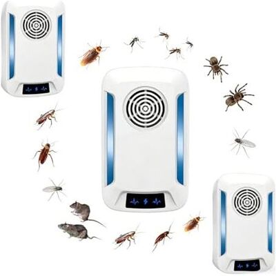 RYTTGOP Ultrason Anti Moustique, 2 Pack Répulsif Anti-rongeurs Insectes, Intérieur Efficace - Plug & Play, Fonctionnement Silencieux Pour Chambre À Coucher, Salon Et Bureau-100% Inoffensif - Publicité RYTTGOP Ultrason Anti Moustique, 2 Pack Répulsif Anti-rongeurs Insectes, Intérieur Efficace - Plug & Play, Fonctionnement Silencieux Pour Chambre À Coucher, Salon Et Bureau-100% Inoffensif - Publicité