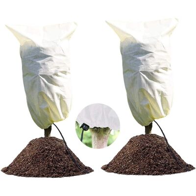 GRASSLIN 2 - Voile Hivernage - Housse Protection - Contre Gel Et Froid - Pour Plantes En Pot Et Arbustes - Blanc - 100x80cm - Publicité GRASSLIN 2 - Voile Hivernage - Housse Protection - Contre Gel Et Froid - Pour Plantes En Pot Et Arbustes - Blanc - 100x80cm - Publicité