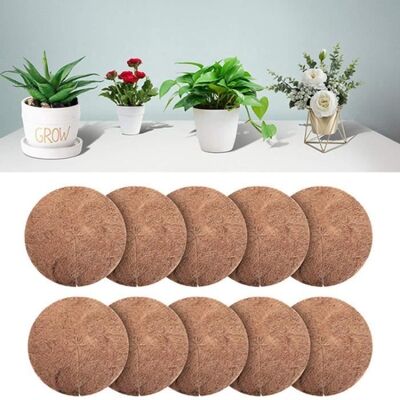 Cellfast 10pcs Tapis De Noix De Coco Disque Paillis Pot Tapis De Protection Des Plantes Pour Le Jardin De L'Hôtel À La Maison (40 Cm) - Publicité Cellfast 10pcs Tapis De Noix De Coco Disque Paillis Pot Tapis De Protection Des Plantes Pour Le Jardin De L'Hôtel À La Maison (40 Cm) - Publicité