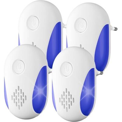 SCORPIO Répulsif Ultrason Souris Et Rats 4 Pack,puissant Ultrasonique Contre Les Nuisibles For Anti Mouse Rats Rongeurs Araignée And Other Pests Efectively(blanc) - Publicité SCORPIO Répulsif Ultrason Souris Et Rats 4 Pack,puissant Ultrasonique Contre Les Nuisibles For Anti Mouse Rats Rongeurs Araignée And Other Pests Efectively(blanc) - Publicité
