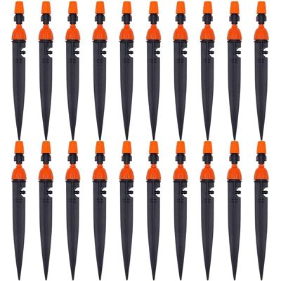 PELTOR Réglable D'Irrigation Goutte À Goutte Buse D'Irrigation Des Plantes De Jardin 360 Degrés Goutteur Atomiseur Équipement De Refroidissement/d'irrigation(20 Pack) - Publicité PELTOR Réglable D'Irrigation Goutte À Goutte Buse D'Irrigation Des Plantes De Jardin 360 Degrés Goutteur Atomiseur Équipement De Refroidissement/d'irrigation(20 Pack) - Publicité