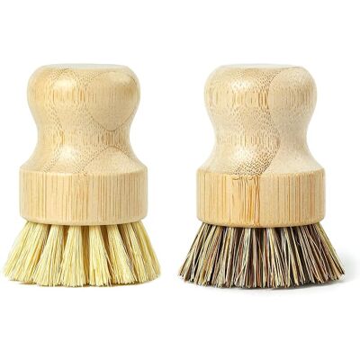 JARDIBRIC Ensemble De 2 Brosses À Sisal En Bambou À Base De Plantes Jungle Culture Brosse De Nettoyage De Cuisine Pour Laver La Vaisselle, Les Casseroles, Les Poêles & L'Évier • Brosse Écologique À Légumes - Publicité JARDIBRIC Ensemble De 2 Brosses À Sisal En Bambou À Base De Plantes Jungle Culture Brosse De Nettoyage De Cuisine Pour Laver La Vaisselle, Les Casseroles, Les Poêles & L'Évier • Brosse Écologique À Légumes - Publicité