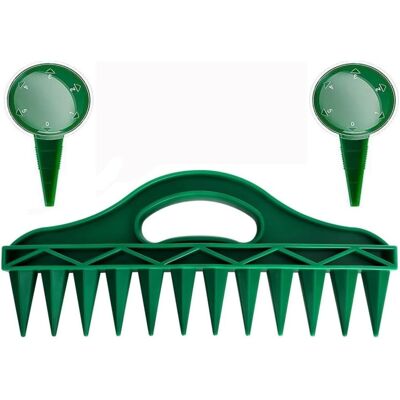 GRASSLIN 3 - Semoir À Graines - Distributeur De Semences - Outil De Plantation Multifonctionnel Pour Légumes Et Fleurs - Plastique Vert - 30x13cm Et 12,5x6,5cm - Publicité GRASSLIN 3 - Semoir À Graines - Distributeur De Semences - Outil De Plantation Multifonctionnel Pour Légumes Et Fleurs - Plastique Vert - 30x13cm Et 12,5x6,5cm - Publicité