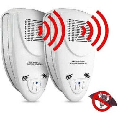 JUSCH Lot De 2 Répulsifs À Ultrasons Anti-chauves-souris – Éliminez-les En 72 Heures – Prise Ue - Publicité JUSCH Lot De 2 Répulsifs À Ultrasons Anti-chauves-souris – Éliminez-les En 72 Heures – Prise Ue - Publicité