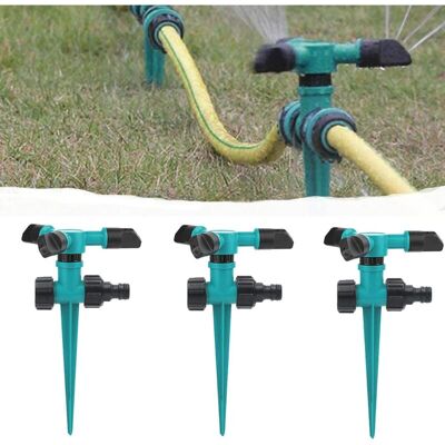 PELTOR 3 Pièces Arroseur Automatique À 360° Pour Pelouse, Arroseur Rotatif À Trois Bras, Arroseur Pour Pelouse Automatique Arrosage Système, Peut Être Utilisé Pour Jardin Et L'Irrigation Pastorale - Publicité PELTOR 3 Pièces Arroseur Automatique À 360° Pour Pelouse, Arroseur Rotatif À Trois Bras, Arroseur Pour Pelouse Automatique Arrosage Système, Peut Être Utilisé Pour Jardin Et L'Irrigation Pastorale - Publicité