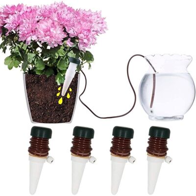 OEM Irrigation Goutte A Goutte Bouteille, 4 Pièces Arrosage Goutte À Goutte En Céramique Arroseur Automatique Plantes Système D'Irrigation Automatique Pour Jardin Maison Intérieur Extérieu - Publicité OEM Irrigation Goutte A Goutte Bouteille, 4 Pièces Arrosage Goutte À Goutte En Céramique Arroseur Automatique Plantes Système D'Irrigation Automatique Pour Jardin Maison Intérieur Extérieu - Publicité