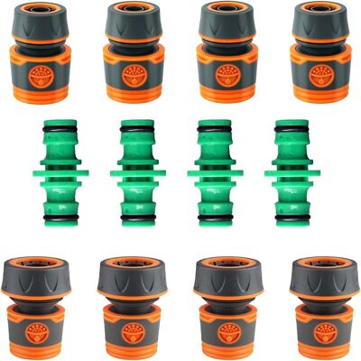 GRASSLIN 12 Connecteur Tuyau Arrosage, Raccord Rapide 19mm, 25mm Plastique Abs, Pour Jardin, Lavage Voiture - Publicité GRASSLIN 12 Connecteur Tuyau Arrosage, Raccord Rapide 19mm, 25mm Plastique Abs, Pour Jardin, Lavage Voiture - Publicité