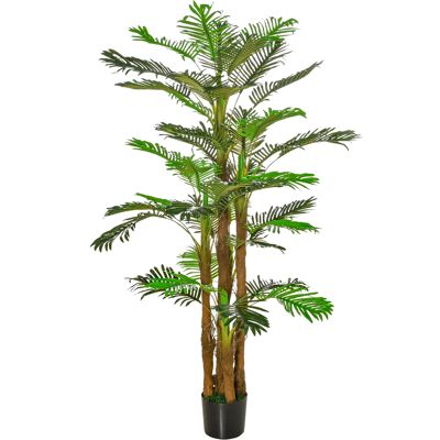 Generic Palmier Artificiel H.1,85 M Arbre Artificiel Tronc Branches Lichen Feuilles Grand Réalisme Pot Inclus - Publicité Generic Palmier Artificiel H.1,85 M Arbre Artificiel Tronc Branches Lichen Feuilles Grand Réalisme Pot Inclus - Publicité