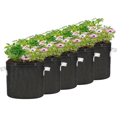 Vision 5 Sacs De Plantation Non Tissés De 30 L Avec Poignées Et Gants, Pour Pommes De Terre, Tomates, Fraises, Plantes Et Fleurs. Publicité Vision 5 Sacs De Plantation Non Tissés De 30 L Avec Poignées Et Gants, Pour Pommes De Terre, Tomates, Fraises, Plantes Et Fleurs. Publicité