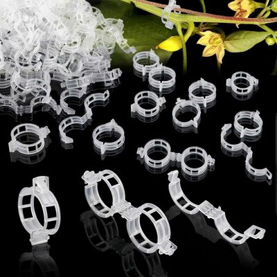 Vision 300 Clips De Support Pour Tomates, Tuteurs, Clips De Jardin Pour Tomates, Clips Pour Plantes Grimpantes, Clips De Support Pour Légumes, Tomates Et Vignes (transparent) - Publicité Vision 300 Clips De Support Pour Tomates, Tuteurs, Clips De Jardin Pour Tomates, Clips Pour Plantes Grimpantes, Clips De Support Pour Légumes, Tomates Et Vignes (transparent) - Publicité