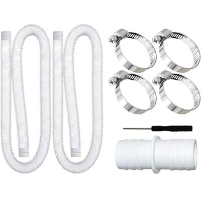 ALVIOR Tuyau Piscine - 32 Mm - 1,5 M - Polyéthylène Dense - Pour Filtre Pompe Piscine - Lot De 2 - Publicité ALVIOR Tuyau Piscine - 32 Mm - 1,5 M - Polyéthylène Dense - Pour Filtre Pompe Piscine - Lot De 2 - Publicité