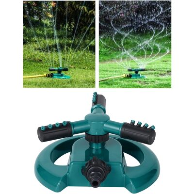 MCKENSA Arroseur De Jardin Rotatif À 360 Degrés À Trois Bras, Outil D'Irrigation Pour Pelouse, Vert - Publicité MCKENSA Arroseur De Jardin Rotatif À 360 Degrés À Trois Bras, Outil D'Irrigation Pour Pelouse, Vert - Publicité