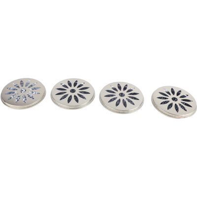 MCKENSA Support Pour Spirale Anti-moustiques En Acier Inoxydable (lot De 4) Avec Picots De Support Et Couvercle Creux - Publicité MCKENSA Support Pour Spirale Anti-moustiques En Acier Inoxydable (lot De 4) Avec Picots De Support Et Couvercle Creux - Publicité