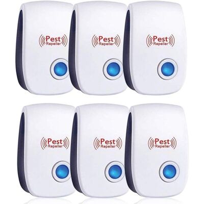 STAKMANN Aiperq Répulsif Ultrason Anti-rongeurs Insectes, 6 Pack Répulsif À Ultrason, Répulsif Électronique Insectes & Intérieur Répulsif Anti Moustique Ultrason Anti Rats Cafards Rongeurs Fourmis Araignées - Publicité STAKMANN Aiperq Répulsif Ultrason Anti-rongeurs Insectes, 6 Pack Répulsif À Ultrason, Répulsif Électronique Insectes & Intérieur Répulsif Anti Moustique Ultrason Anti Rats Cafards Rongeurs Fourmis Araignées - Publicité