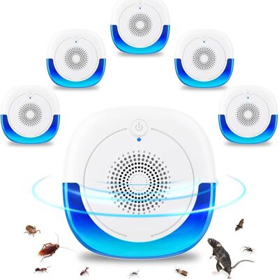 Vision Lot De 6 Répulsifs À Ultrasons Pour Souris, Rats, Araignées, Insectes, Cafards, Moustiques Et Autres Nuisibles - Publicité Vision Lot De 6 Répulsifs À Ultrasons Pour Souris, Rats, Araignées, Insectes, Cafards, Moustiques Et Autres Nuisibles - Publicité