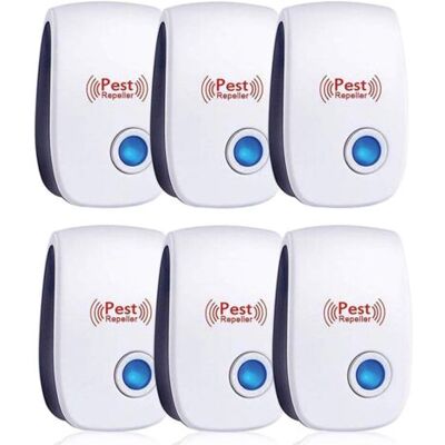 ABYSSE Répulsif Ultrason Anti-rongeurs Insectes, 6 Pcs Ultrason Anti Moustique Ultrason Souris Et Rats, Intérieur Répulsif Électronique Insectes Pour Souris, Rats Fourmis Araignées Moustiques - Publicité ABYSSE Répulsif Ultrason Anti-rongeurs Insectes, 6 Pcs Ultrason Anti Moustique Ultrason Souris Et Rats, Intérieur Répulsif Électronique Insectes Pour Souris, Rats Fourmis Araignées Moustiques - Publicité