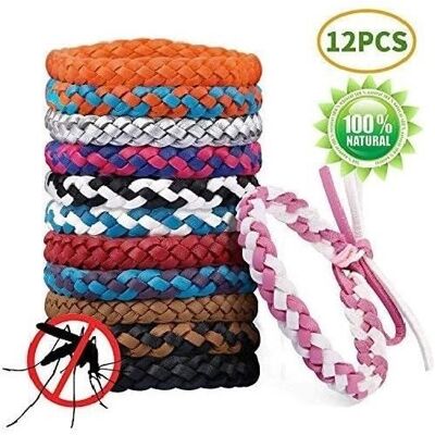 Cellfast Bracelets Anti-moustiques, 12 Pièces Bracelets En Cuir Anti-moustiques 100% Naturel, Pour Jardin Extérieur Intérieur - Publicité Cellfast Bracelets Anti-moustiques, 12 Pièces Bracelets En Cuir Anti-moustiques 100% Naturel, Pour Jardin Extérieur Intérieur - Publicité