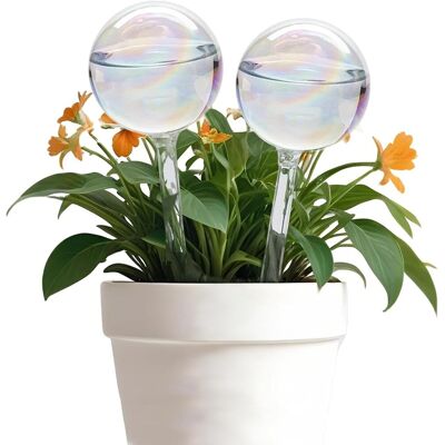 LBJFYHJN Boule Arrosage - 2 Pièces - Verre Transparent - Goutte À Goutte - Plante Intérieur Et Jardin - Décoration - Publicité LBJFYHJN Boule Arrosage - 2 Pièces - Verre Transparent - Goutte À Goutte - Plante Intérieur Et Jardin - Décoration - Publicité