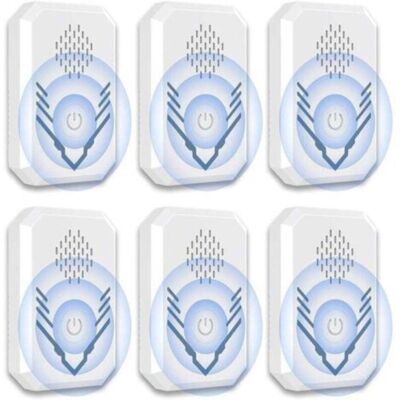 TRYWISE Répulsif Ultrasonique Contre Les Souris, Rats, Cafards Et Moustiques – 6 Pièces, Dispositif Sûr, Silencieux Et Économique Pour Intérieur Et Extérieur - Publicité TRYWISE Répulsif Ultrasonique Contre Les Souris, Rats, Cafards Et Moustiques – 6 Pièces, Dispositif Sûr, Silencieux Et Économique Pour Intérieur Et Extérieur - Publicité