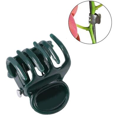 PELTOR Lot De 100 Mini Tiges En Plastique Pour Jardin De Fleurs, Clips Pour Tiges, Pour Faire Pousser Des Orchidées Verticales - Publicité PELTOR Lot De 100 Mini Tiges En Plastique Pour Jardin De Fleurs, Clips Pour Tiges, Pour Faire Pousser Des Orchidées Verticales - Publicité