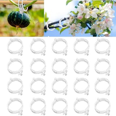 Generic 100pcs Clip En Plastique Sécurisé Pour Plantes, Clips Support Pour Attacher Les Plantes De Jardin, Plant Support Clips, Attache Tomate Pour Les - Publicité Generic 100pcs Clip En Plastique Sécurisé Pour Plantes, Clips Support Pour Attacher Les Plantes De Jardin, Plant Support Clips, Attache Tomate Pour Les - Publicité