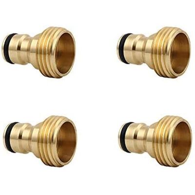 PELTOR Connecteur Rapide Pour Tuyau D'Arrosage 4 Pièces, Buse De Tuyau Mâle En Laiton De 3/4 Pouces, Adaptateur À Connexion Rapide - Publicité PELTOR Connecteur Rapide Pour Tuyau D'Arrosage 4 Pièces, Buse De Tuyau Mâle En Laiton De 3/4 Pouces, Adaptateur À Connexion Rapide - Publicité