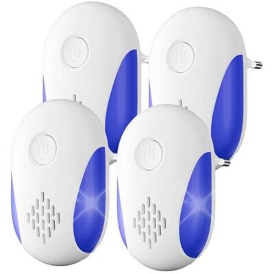NO BRAND Pair Répulsif Ultrason Souris Et Rats 4 Pack,puissant Ultrasonique Contre Les Nuisibles For Anti Mouse Rats Rongeurs Araignée And Other Pests Efectively(blanc) - Publicité NO BRAND Pair Répulsif Ultrason Souris Et Rats 4 Pack,puissant Ultrasonique Contre Les Nuisibles For Anti Mouse Rats Rongeurs Araignée And Other Pests Efectively(blanc) - Publicité