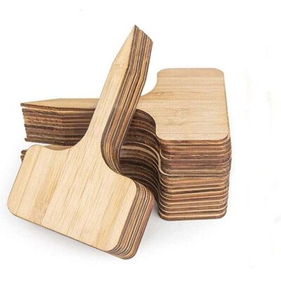 PELTOR Lot De 50 Étiquettes En Bambou Pour Plantes De Jardin, 10 X 6 Cm, Étiquettes Durables En Forme De T, Étiquettes Pour Potager De Jardin, Serre, Pot De Graines, Fleurs, Herbes - Publicité PELTOR Lot De 50 Étiquettes En Bambou Pour Plantes De Jardin, 10 X 6 Cm, Étiquettes Durables En Forme De T, Étiquettes Pour Potager De Jardin, Serre, Pot De Graines, Fleurs, Herbes - Publicité