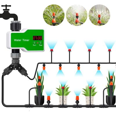 MOXIE Système D'Irrigation Goutte À Goutte Automatique, Kit D'Irrigation Intérieur - Volume D'Eau Réglable Pour Vacances, Prend En Charge Jusqu'à 20 Pots - Publicité MOXIE Système D'Irrigation Goutte À Goutte Automatique, Kit D'Irrigation Intérieur - Volume D'Eau Réglable Pour Vacances, Prend En Charge Jusqu'à 20 Pots - Publicité