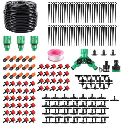 OEM Système D'Irrigation Jardin, 200 Pièces Kit D'Irrigation Goutte, Kit D'Irrigation Goutte À Goutte Automatique Avec 50 Meter Tuyau, Kit Arrosage Automatique Pour Jardin Pelouse Serre Plantes - Publicité OEM Système D'Irrigation Jardin, 200 Pièces Kit D'Irrigation Goutte, Kit D'Irrigation Goutte À Goutte Automatique Avec 50 Meter Tuyau, Kit Arrosage Automatique Pour Jardin Pelouse Serre Plantes - Publicité