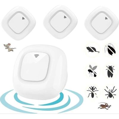 OEM Répulsif Anti-moustiques À Ultrasons, Anti-moustiques Électronique D'Intérieur, Peut Repousser Les Moustiques, Les Rats, Les Araignées, Les Cafards, Les Mouches Et Autres Nuisibles, Lot De 4 - Publicité OEM Répulsif Anti-moustiques À Ultrasons, Anti-moustiques Électronique D'Intérieur, Peut Repousser Les Moustiques, Les Rats, Les Araignées, Les Cafards, Les Mouches Et Autres Nuisibles, Lot De 4 - Publicité