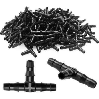 Vision 100 Pcs Tee Raccord De Tuyau 4/7mm- T Raccord Connecteur Pvc D'Arrosage Buse D'Atomisation Goutte À Goutte Micro Spray Irrigation Joint Pour Tuyau Systèmes Automatique Outil - Publicité Vision 100 Pcs Tee Raccord De Tuyau 4/7mm- T Raccord Connecteur Pvc D'Arrosage Buse D'Atomisation Goutte À Goutte Micro Spray Irrigation Joint Pour Tuyau Systèmes Automatique Outil - Publicité