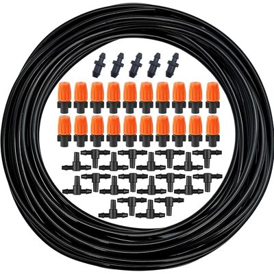 SANS MARQUE Système D'Irrigation Jardin, Kit Arrosage Goutte À Goutte, 10 M De Tuyau D'Irrigation Goutte À Goutte 1/4" Avec 20 Pcs Buse Arrosage, 20 Pcs Raccords En T Et 5 Pcs Bouchons D'Extrémité - Publicité SANS MARQUE Système D'Irrigation Jardin, Kit Arrosage Goutte À Goutte, 10 M De Tuyau D'Irrigation Goutte À Goutte 1/4" Avec 20 Pcs Buse Arrosage, 20 Pcs Raccords En T Et 5 Pcs Bouchons D'Extrémité - Publicité
