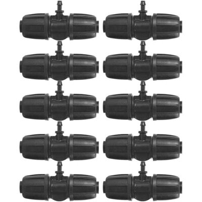 OEM 10 Pices De Haute Qualite 16mm 4/7 Connecteur De Barbel De Verrouillage De Jardin Pour L'Irrigation De Jardin De Tuyau Pe - Publicité OEM 10 Pices De Haute Qualite 16mm 4/7 Connecteur De Barbel De Verrouillage De Jardin Pour L'Irrigation De Jardin De Tuyau Pe - Publicité