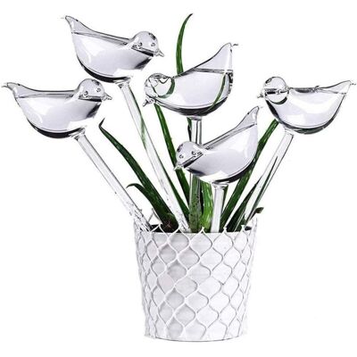 MOXIE 5lot Arrosage Automatique En Verre, Abreuvoir De Plantes Globes En Forme D'Oiseau Transparent Pour Plantes D'Intérieur Jardin Stakes Fleurs Npterbl - Publicité MOXIE 5lot Arrosage Automatique En Verre, Abreuvoir De Plantes Globes En Forme D'Oiseau Transparent Pour Plantes D'Intérieur Jardin Stakes Fleurs Npterbl - Publicité