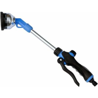 ABYSSE Tuyau D'Arrosage De Jardin À Long Poteau - Pistolet À Eau Haute Pression - Pour Nettoyer La Voiture, Le Jardinage, L'Arrosage À La Main Des Plantes - Publicité ABYSSE Tuyau D'Arrosage De Jardin À Long Poteau - Pistolet À Eau Haute Pression - Pour Nettoyer La Voiture, Le Jardinage, L'Arrosage À La Main Des Plantes - Publicité