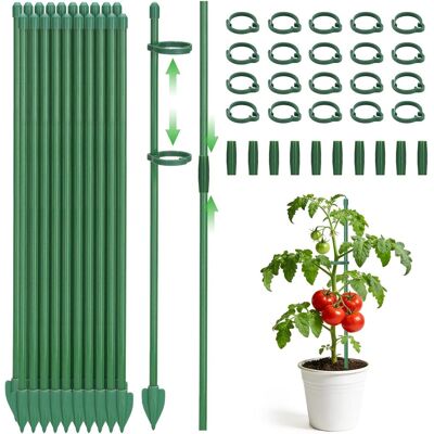 OEM 20 Pieces 40cm Tuteurs Pour Plantes, Réglables Tuteur Orchidée, Tuteur Plante Interieur Avec Plantes Clips & Connecteur, Pour Fixation De Orchidées, Pivoines, Tuteur Plante Grimpantes Tomate - Publicité OEM 20 Pieces 40cm Tuteurs Pour Plantes, Réglables Tuteur Orchidée, Tuteur Plante Interieur Avec Plantes Clips & Connecteur, Pour Fixation De Orchidées, Pivoines, Tuteur Plante Grimpantes Tomate - Publicité
