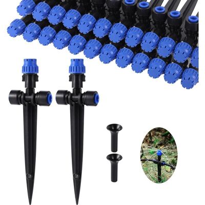 Vision Lot De 12 Goutteurs D'Irrigation Goutte À Goutte, Avec Débit D'Eau Réglable À 360 Degrés, Émetteurs À Pression Pour Tuyaux De 1/4 Pouce, Émetteurs Goutteurs De Jardin - Publicité Vision Lot De 12 Goutteurs D'Irrigation Goutte À Goutte, Avec Débit D'Eau Réglable À 360 Degrés, Émetteurs À Pression Pour Tuyaux De 1/4 Pouce, Émetteurs Goutteurs De Jardin - Publicité