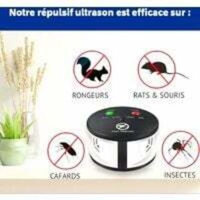 OEM Royaluxe-répulsif Ultrason 360° Anti Rats, Souris, Rongeurs, Cafards Et Insectes. Fréquences Variables Puissantes, Une Portée De 550 M2. Solution Écologique Efficace Anti-nuisibles Sans Produits - Publicité OEM Royaluxe-répulsif Ultrason 360° Anti Rats, Souris, Rongeurs, Cafards Et Insectes. Fréquences Variables Puissantes, Une Portée De 550 M2. Solution Écologique Efficace Anti-nuisibles Sans Produits - Publicité